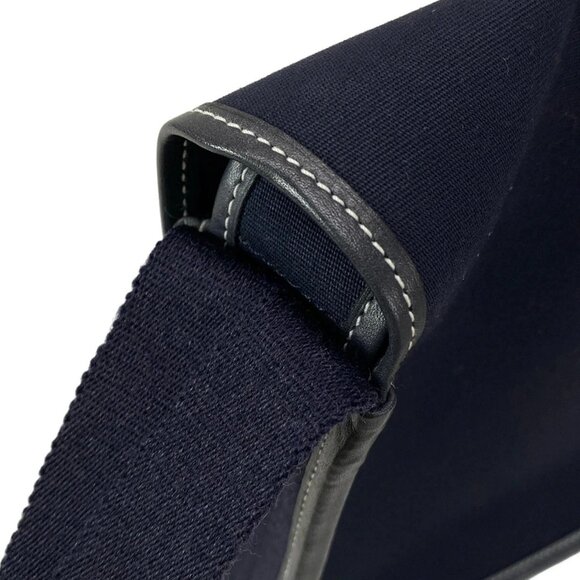 Auth HERMES Buenaventura Mini - Blue Indigo Toile Officier Veau Barenia None - Picture 7 of 15